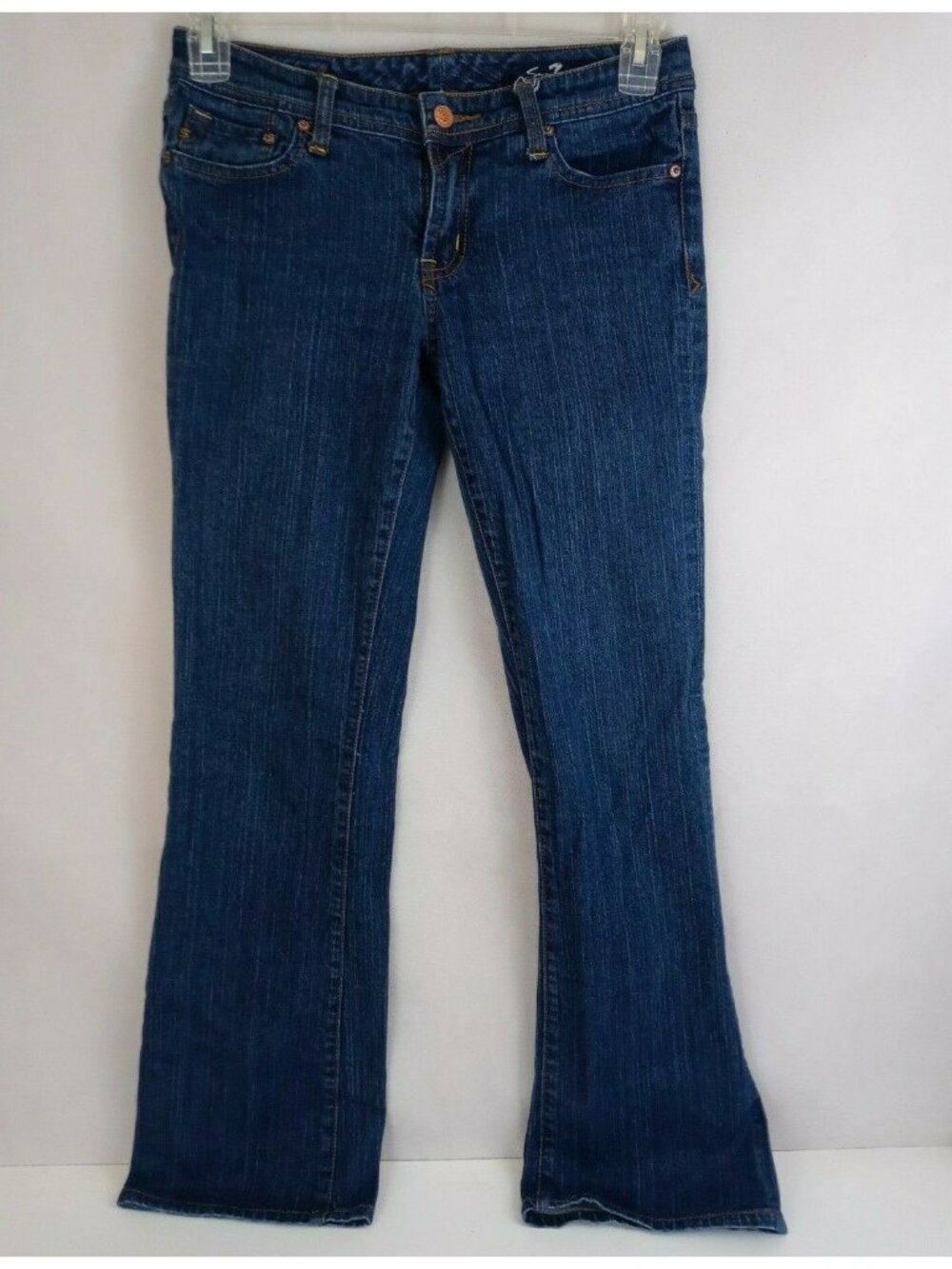 Seven7 Premium Womens Dark Wash Embroidered Jeans Size 31